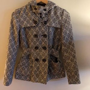 Tweed geometric forever twenty one jacket